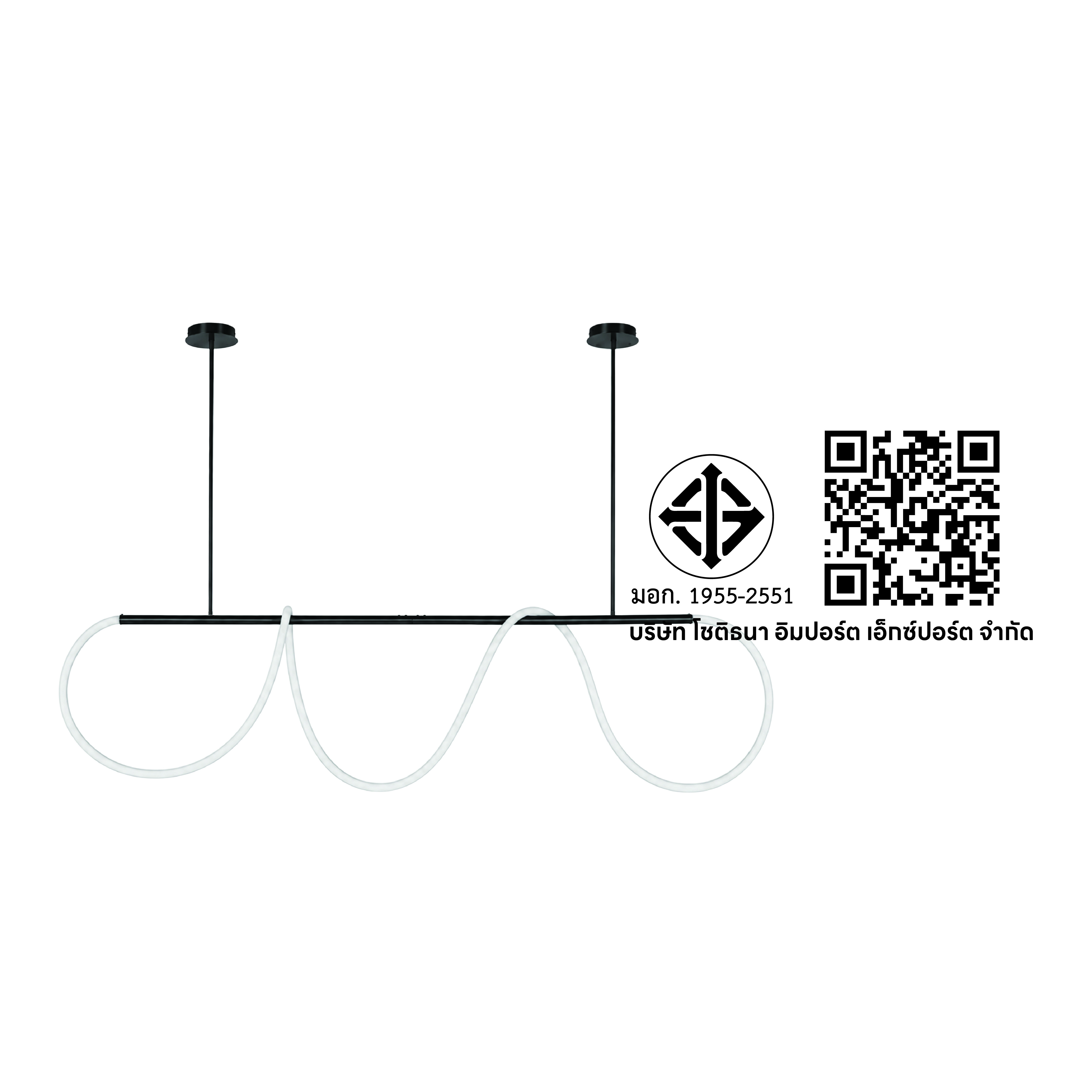 ไฟห้อยเดี่ยว LED SL LIGHTING รุ่น IVY 35 วัตต์ WARM WHITE สีดำ